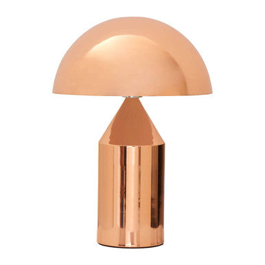 Gold Table Lamp with Geometric Design