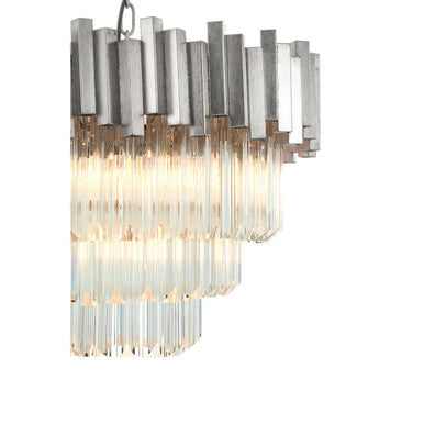 Small Silver Finish Chandelier