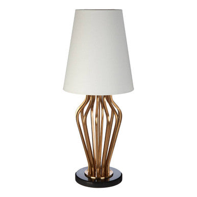 Gold and Black Angular Table Lamp