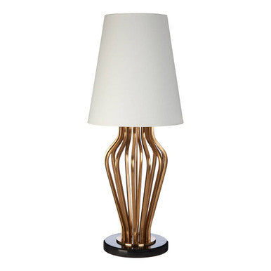 Gold and Black Angular Table Lamp