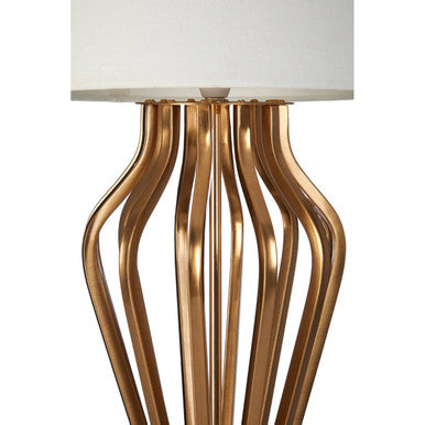 Gold and Black Angular Table Lamp