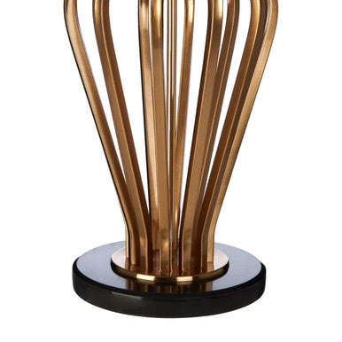 Gold and Black Angular Table Lamp