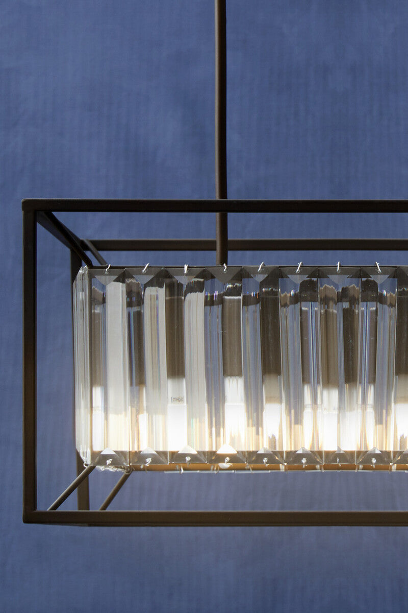 4 Bulb Matte Black Ceiling Light