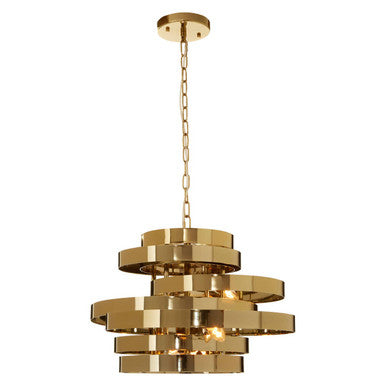 4 Bulb Gold Pendant Light
