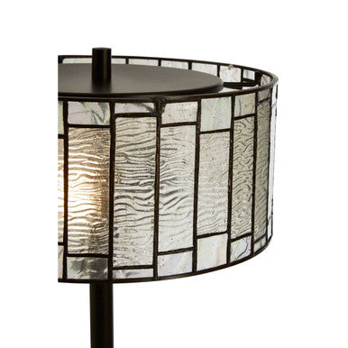 Deco Table Lamp with Geometric Glass Shade