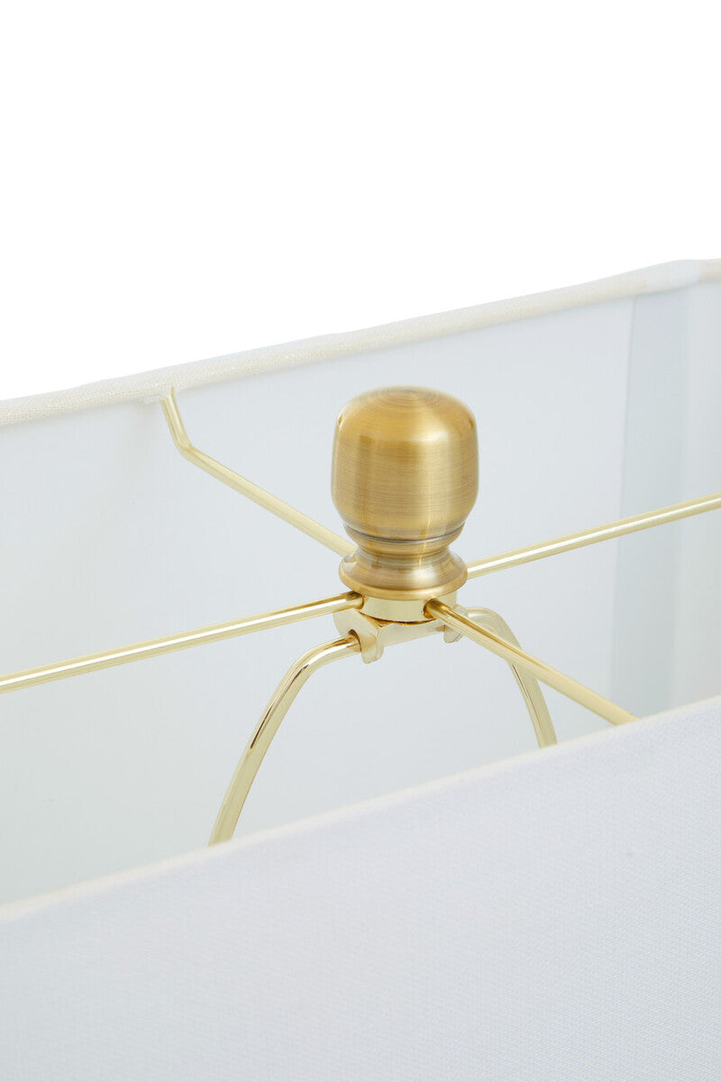 Table Lamp in White Marble and Gold