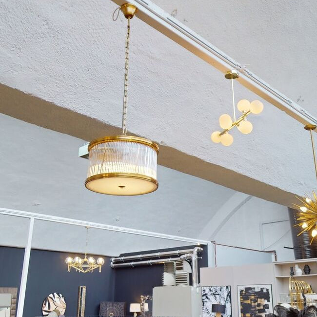 5 Bulb Small Bronze Pendant Light