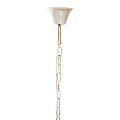 Chrome 6 Bulb Pendant Light with Clear Glass