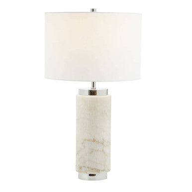 Table Lamp in Marble and White
