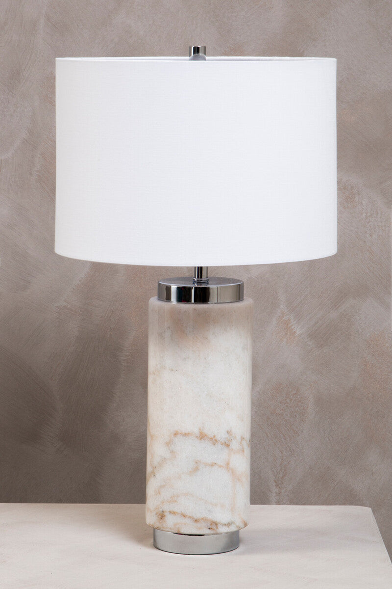 Table Lamp in Marble and White