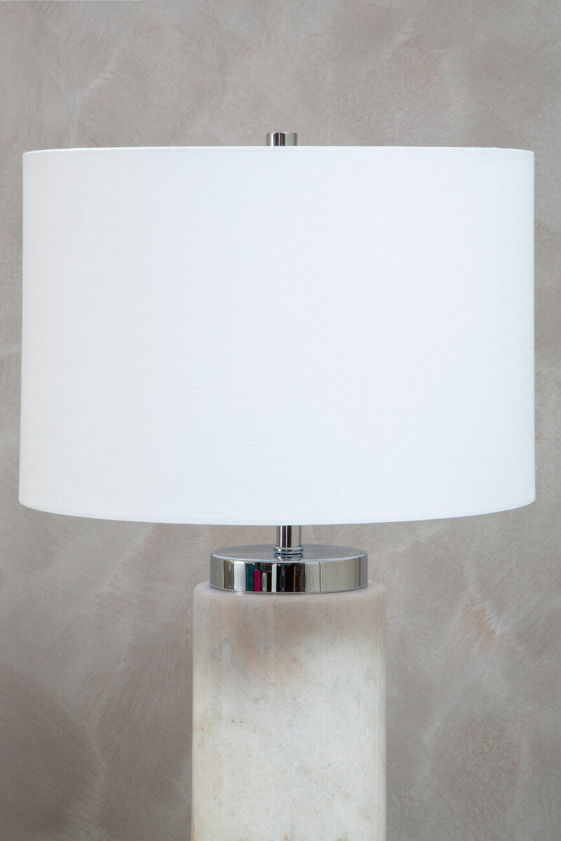Table Lamp in Marble and White