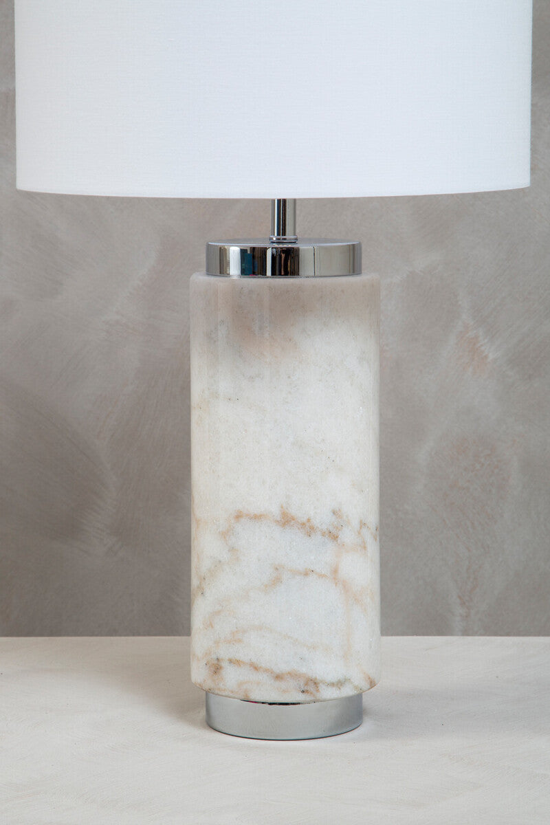 Table Lamp in Marble and White
