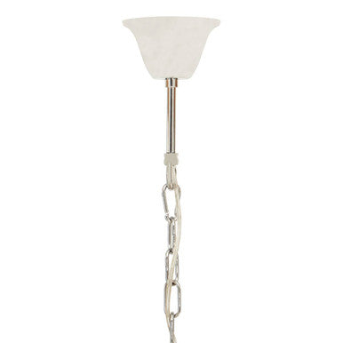 Smoke Grey Glass and Chrome Pendant Light