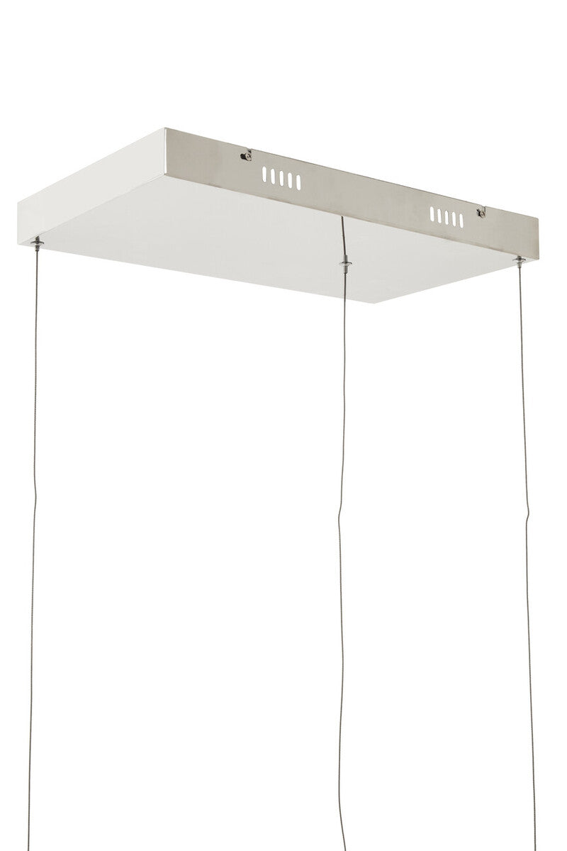 Three Square Pendant Light in Polished Chrome