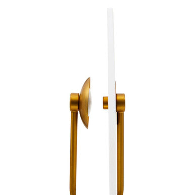 White Marble and Gold Table Lamp