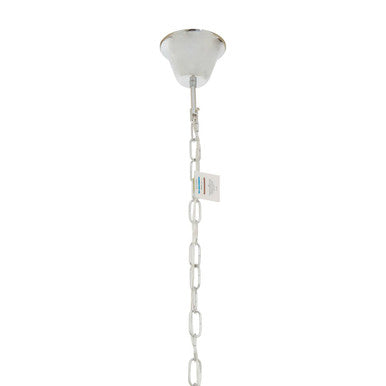 Six Bulb Chrome Chandelier