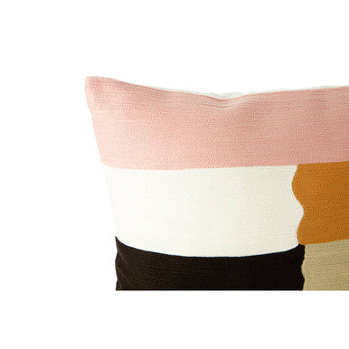 Patch Design Cushion with Colour Block Panels