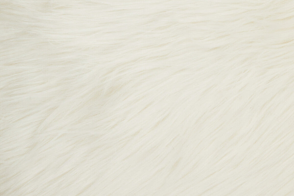 Cream Square Fur Cushion