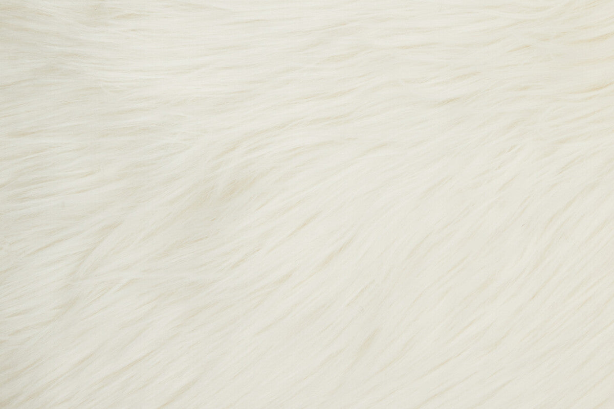 Cream Square Fur Cushion