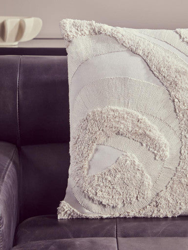 Cream Textured Cushion