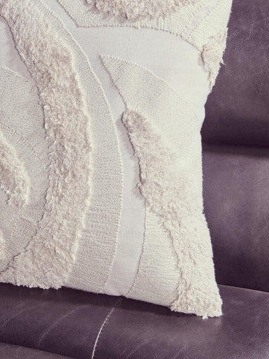Cream Textured Cushion