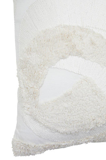 Cream Textured Cushion