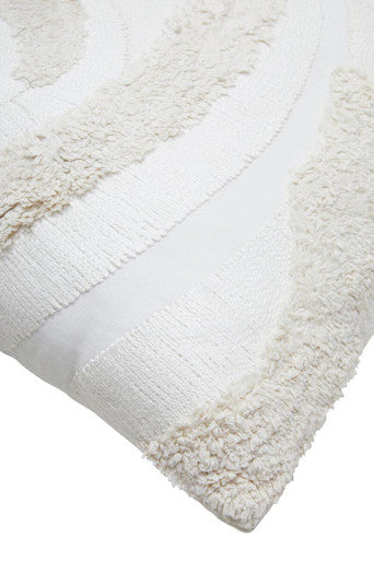 Cream Textured Cushion