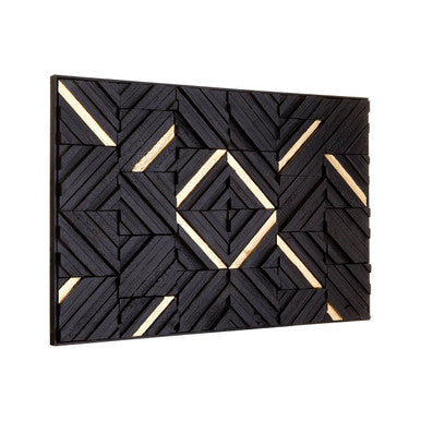 Black Wood Carving Wall Art