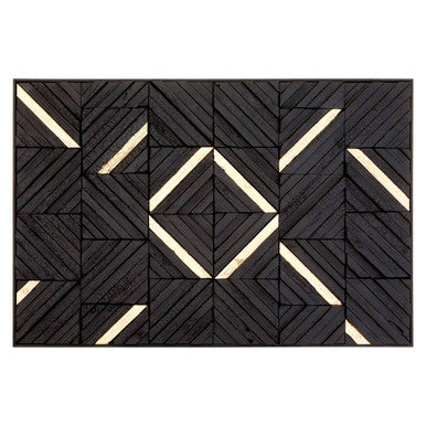 Black Wood Carving Wall Art