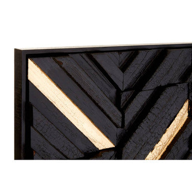 Black Wood Carving Wall Art
