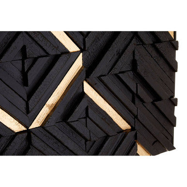 Black Wood Carving Wall Art