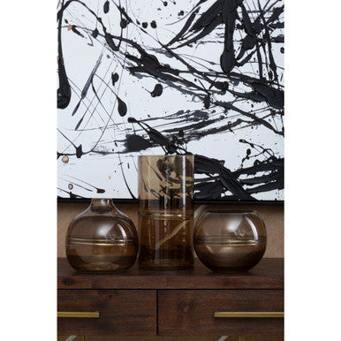 Black and White Abstract Wall Art Handmade