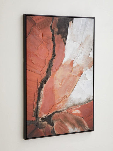 Multi Colour Abstract Textured Wall Art Set of Two