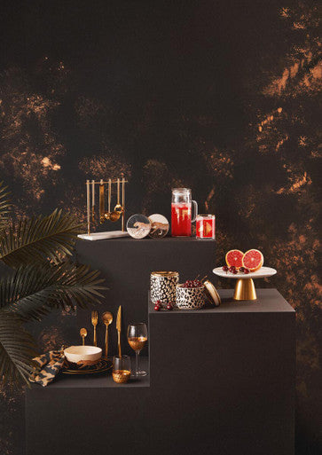 Marble and Gold Finish Bar Tool Stand