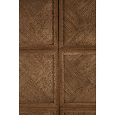 Natural Oak Wood Tall Cabinet