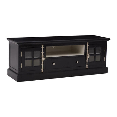 Black Mahogany Media Unit with Storage
