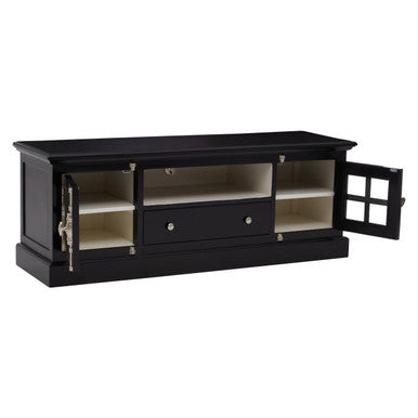 Black Mahogany Media Unit with Storage