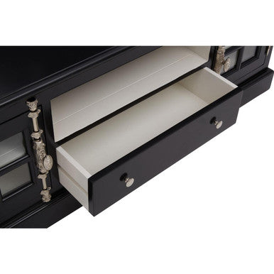 Black Mahogany Media Unit with Storage