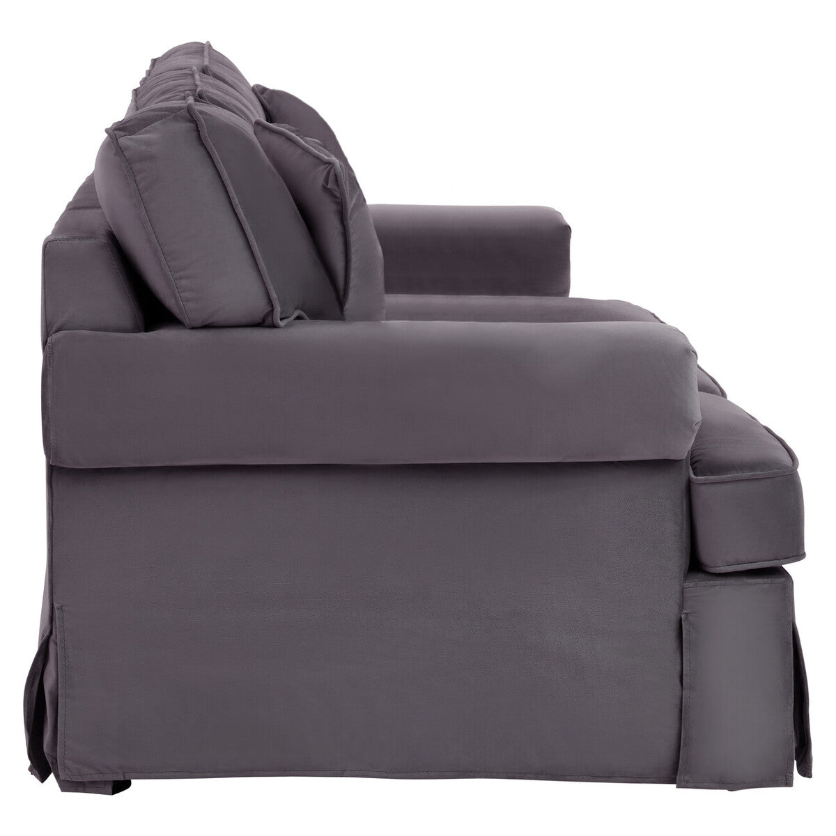 3 Seater Black Velvet Sofa Ralph