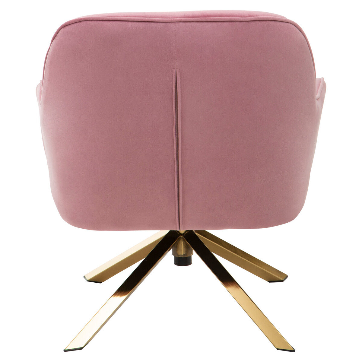 Pink Velvet Swivel Chair