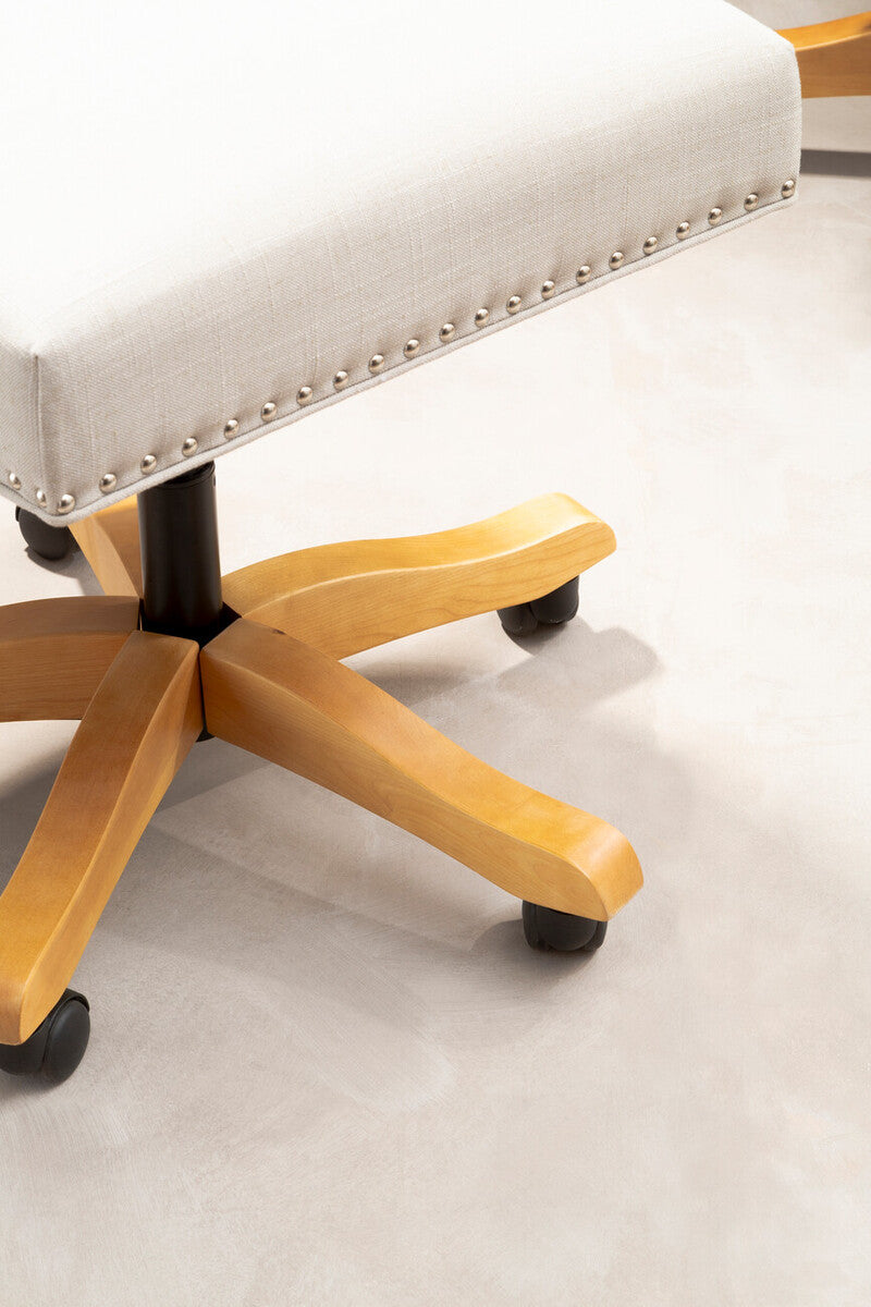 Natural Fabric Home Office Chair