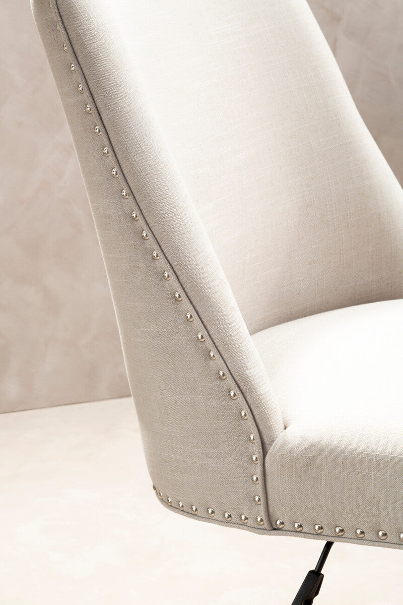 Natural Fabric Home Office Chair