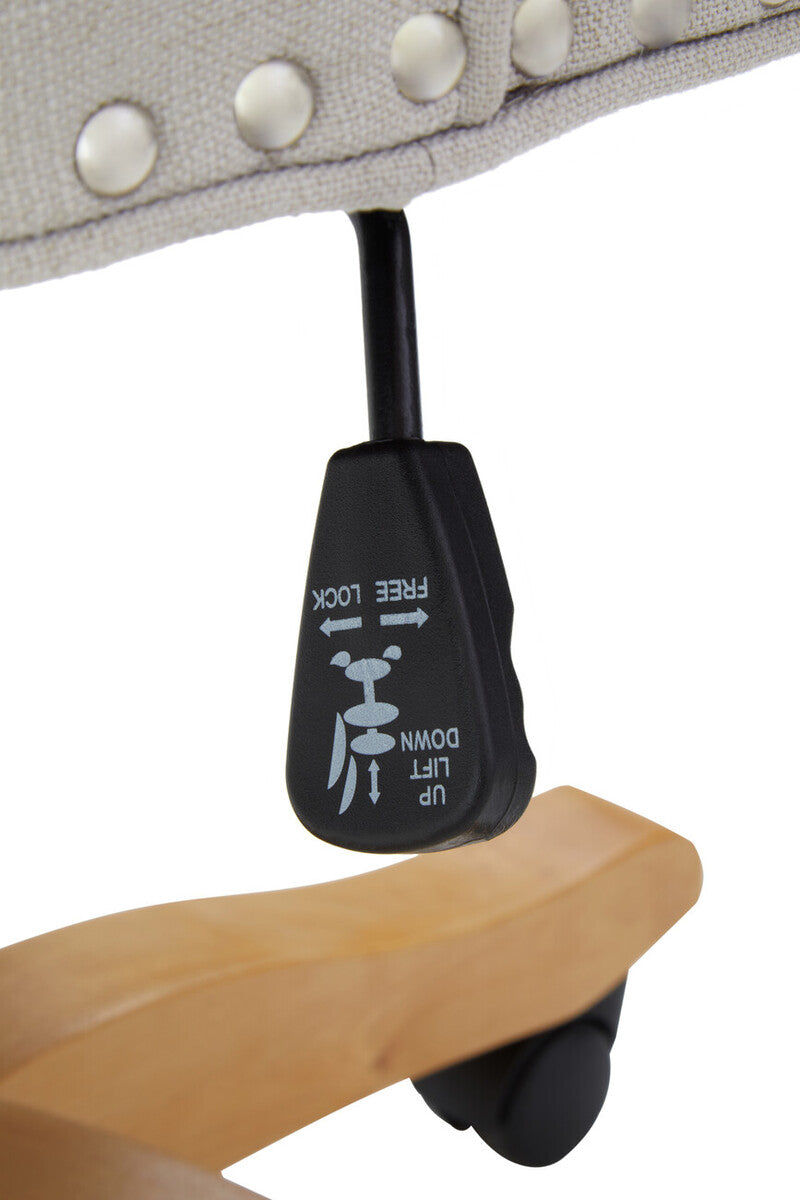 Natural Fabric Home Office Chair