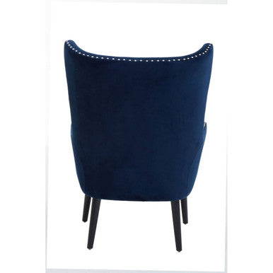 Wingback Lounge Chair in Blue