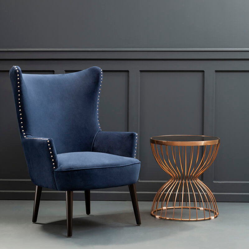 Wingback Lounge Chair in Blue