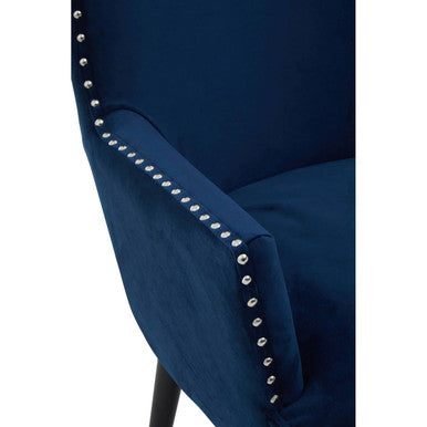 Wingback Lounge Chair in Blue