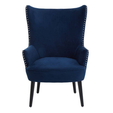 Wingback Lounge Chair in Blue
