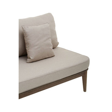 Woven Rope Chaise Longue with Cushions