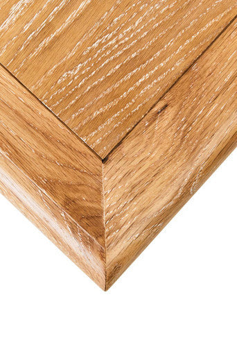 Antique Grey Oak Top Side Table with Black Birchwood Legs