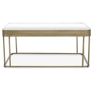 Gold Coffee Table with Mirrored Top